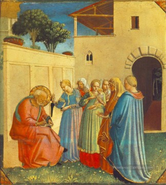 La dénomination de saint Jean Baptiste Renaissance Fra Angelico Peinture à l'huile